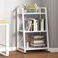 Modern Home Steel Book Shelf Ladder 12"W Matte Finish Bookcase Clearhalo 'Bookcases' 'furn' 'furn_bookcases' 'Furniture' 'Office Furniture' 1200x1200_89adffac-f106-4969-98a3-770e7ecac8e2