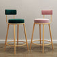 Nordic Style Upholstered Fabric Stools Armless Round Barstools for Home Use Clearhalo 'Bar Furniture' 'Bar Stools' 'bar_stools' 'furn' 'furn_bar_stools' 'Furniture' 'furniture_bar_stools' 'Kitchen & Dining Furniture' 1200x1200_89ae35c5-9de2-4549-9a21-20a732edf7dd