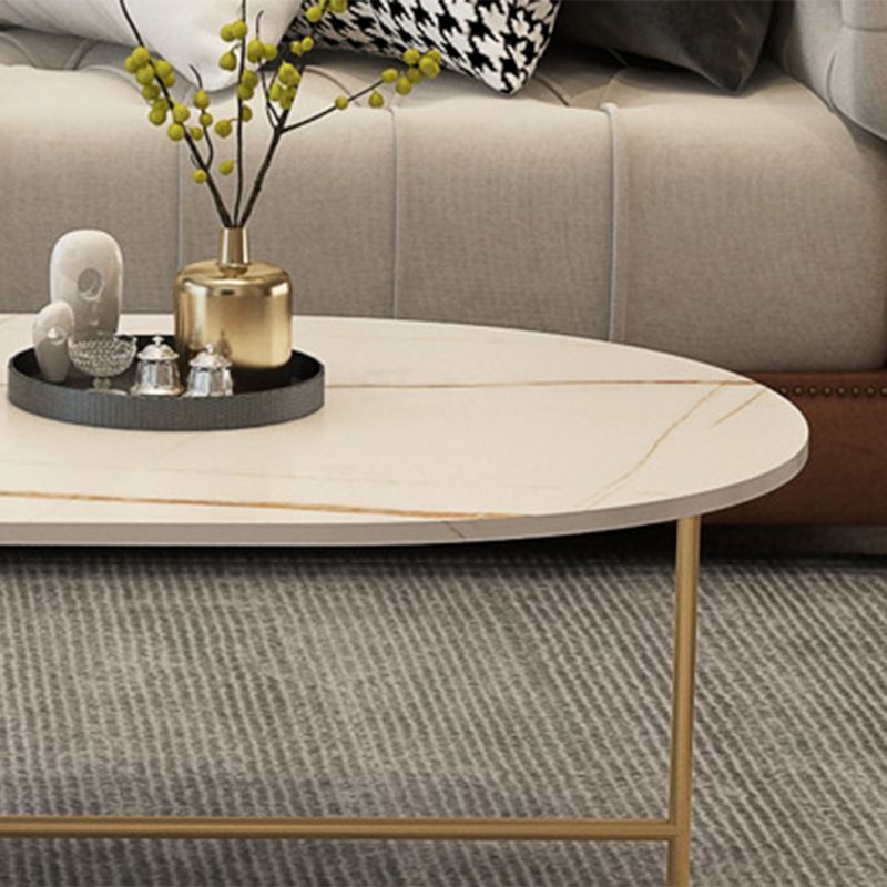 Glam Cocktail Table 4 Legs Slate Round/Oval Coffee Table Set Clearhalo 'Coffee & Accent Tables' 'Coffee Tables' 'coffee_tables' 'furn' 'furn_coffee_tables' 'Furniture' 'Living Room Furniture' 1200x1200_89b1439d-6585-4c03-a76f-9b81c3604155