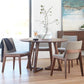 Round Wood Color Dining Table Pinewood Table Contemporary with Double Pedestal Clearhalo 'Dining Tables & Seating' 'Dining Tables' 'dining_table' 'furn' 'furn_dining_table' 'Furniture' 'furniture_dining_table' 'Kitchen & Dining Furniture' 1200x1200_89b257a1-e681-4b05-b8db-6f04afe70959