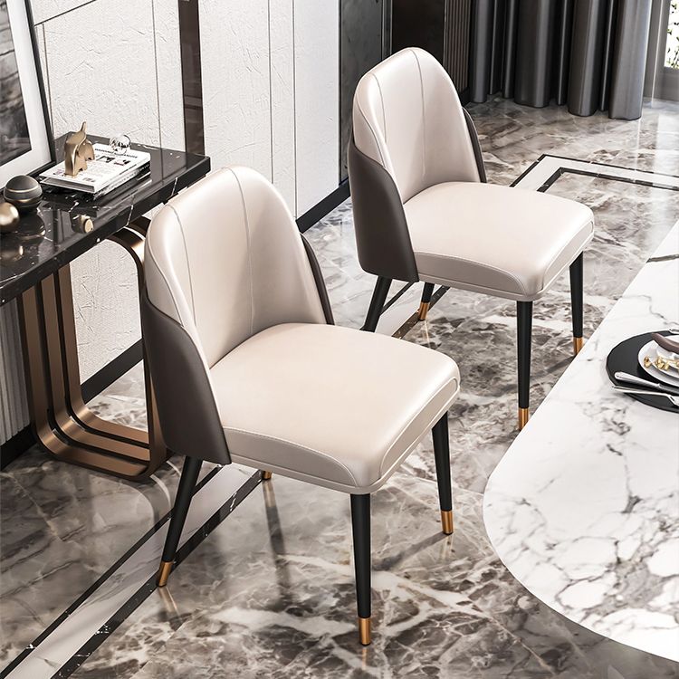 Scandinavian Style Metal Chairs Set Parsons Dining Room Kitchen Chairs Clearhalo ' kitchen&dining_furn' 'Dining Chairs' 'Dining Tables & Seating' 'dining_chair' 'furn' 'furn_dining_chair' 'Furniture' 'furniture_dining_chair' 'Kitchen & Dining Furniture' 'kitchen' 1200x1200_89b289a4-2768-4920-9d3c-6facdcbe20f4