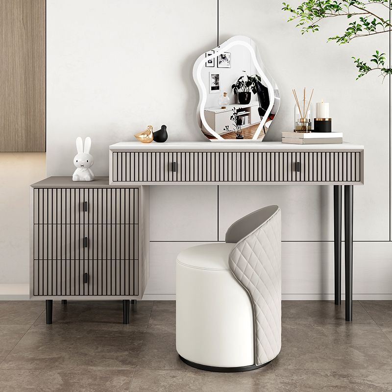 Tavolo da toeletta per vanità per trucco in legno massiccio glam