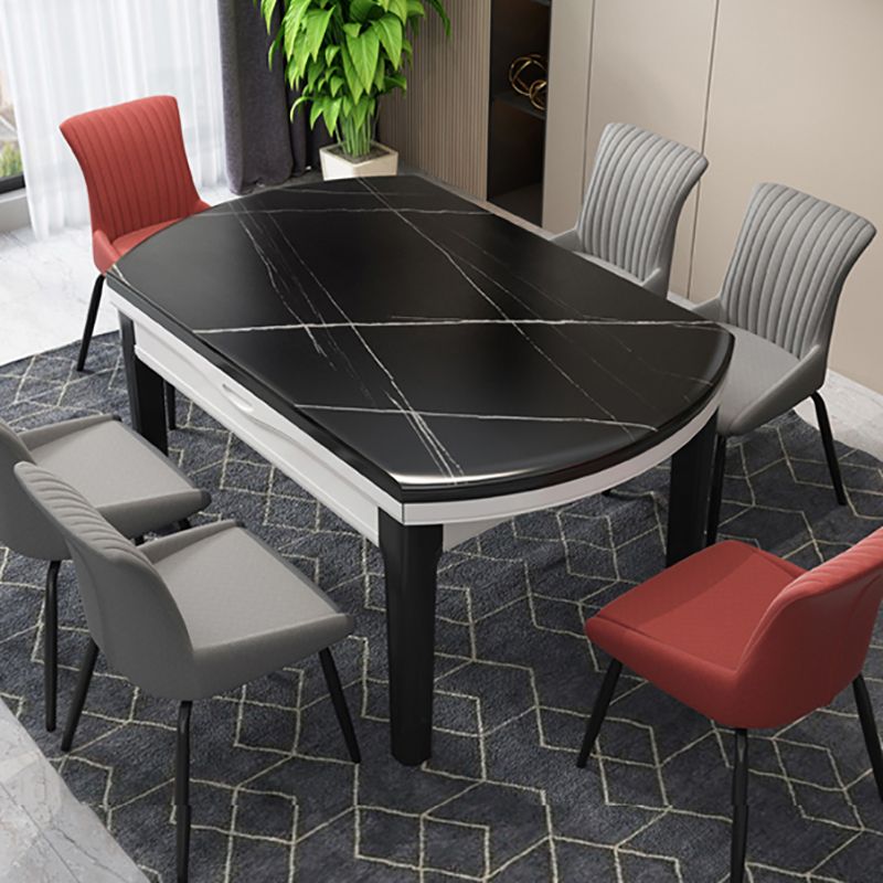 Modern Round Pedestal Dining Table Matte Finish Solid Wood Extendable Dining Table Clearhalo 'Dining Tables & Seating' 'Dining Tables' 'dining_table' 'furn' 'furn_dining_table' 'Furniture' 'furniture_dining_table' 'Kitchen & Dining Furniture' 'kitchen' 'kitchen_dining_table' 1200x1200_89b39fc1-af80-48c4-bdec-bc1f65f0e838