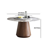 Tavolo da pranzo rotondo set 1/4/5/7 pezzi tavolo da pranzo in legno massiccio e sedie