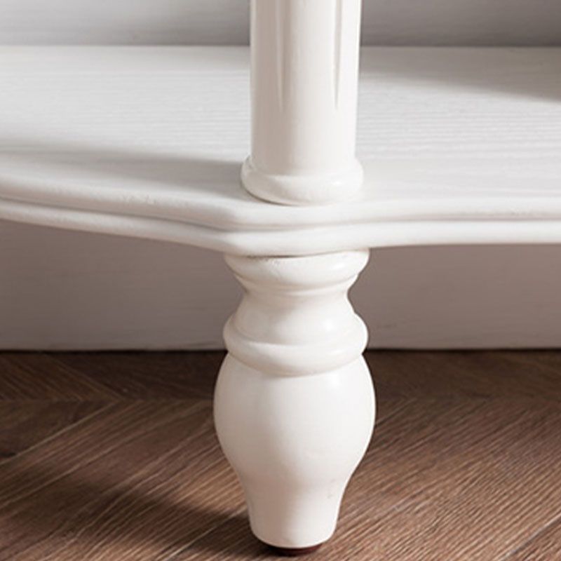 Mesa de consola de madera de goma moderna de mediados de siglo Media mesa de la consola de sofá de luna para Hall