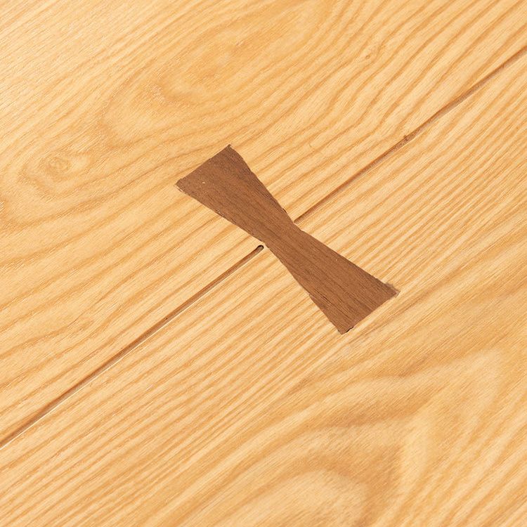 Mesa de comedor rectangular con pedestal doble, mesa de madera moderna para cocina