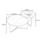 Modern Style Slate Top White/black Metal Craft Round Coffee Table Clearhalo 'Coffee & Accent Tables' 'Coffee Tables' 'coffee_tables' 'furn' 'furn_coffee_tables' 'Furniture' 'Living Room Furniture' 1200x1200_89b67b25-3c78-4423-bf87-5d88b9a64044