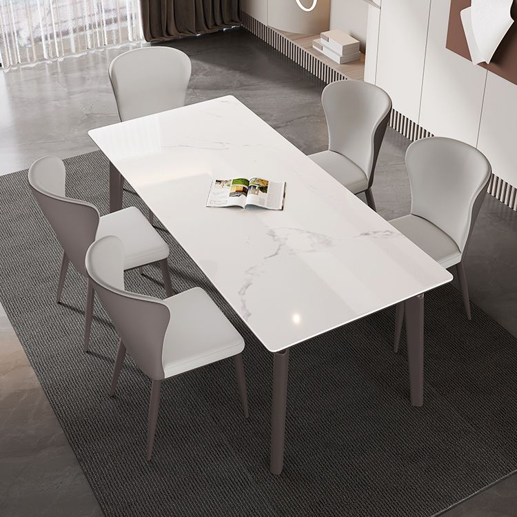 Midcentury Rectangle Dining Site Table Stone Dining Room Home Furniture Clearhalo ' dining_table' 'Dining Tables & Seating' 'Dining Tables' 'furn' 'furn_dining_table' 'Furniture' 'furniture_dining_table' 'Kitchen & Dining Furniture' 'kitchen&dining_furn' 'kitchen' 'kitchen_dining_table' 1200x1200_89b6aad8-5925-4271-915b-da98f7779775