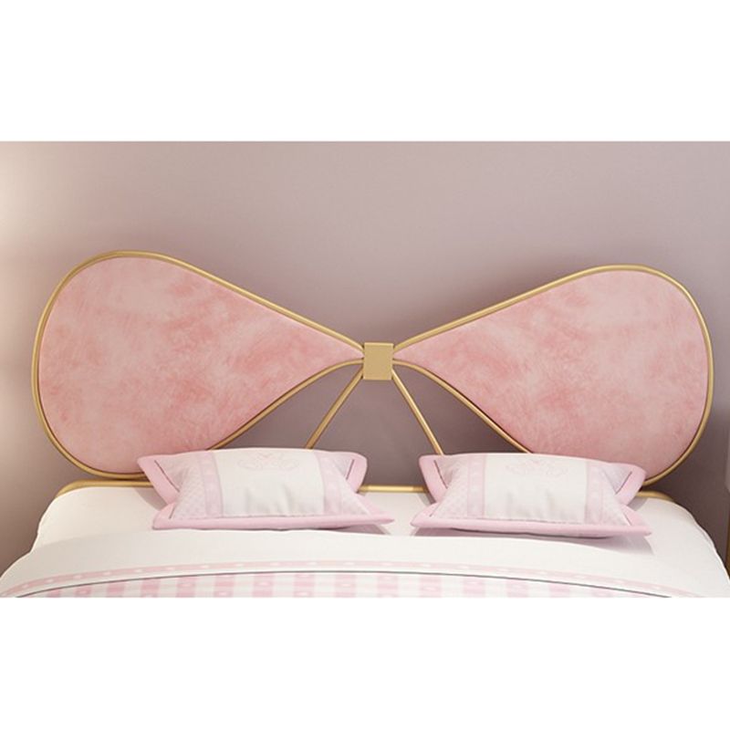 Metal and Upholstered Bed Frame with Metal Legs Open-Frame Bed in Gold Clearhalo 'Bedroom Furniture' 'Beds' 'furn' 'furn_beds' 'Furniture' 1200x1200_89b6ef41-0992-45e0-85ac-a6f7f9292e29