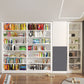 Modern Open Back Bookshelf Vertical Metal Bookcase with Shelves Clearhalo 'Bookcases' 'furn' 'furn_bookcases' 'Furniture' 'Office Furniture' 1200x1200_89b7fe79-ef0e-4472-8bd0-6bdd958c8939