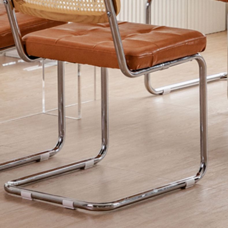 産業サイドチェア家のためのローバックレザーダイニングチェア