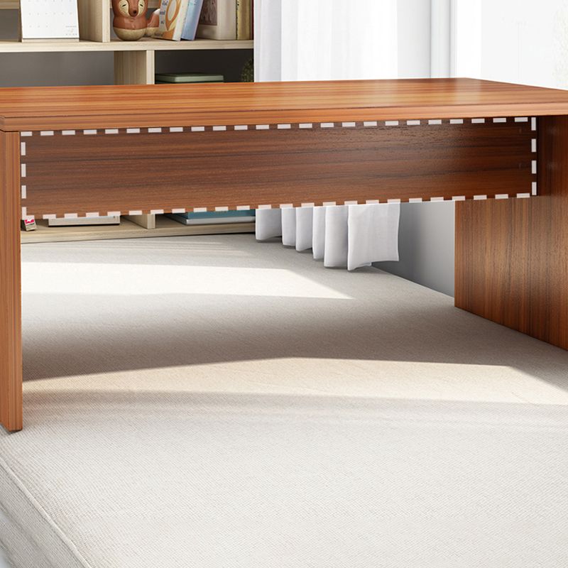 Modern 12.5"Tall Sled Rectangular Wooden Table Top Coffee Table