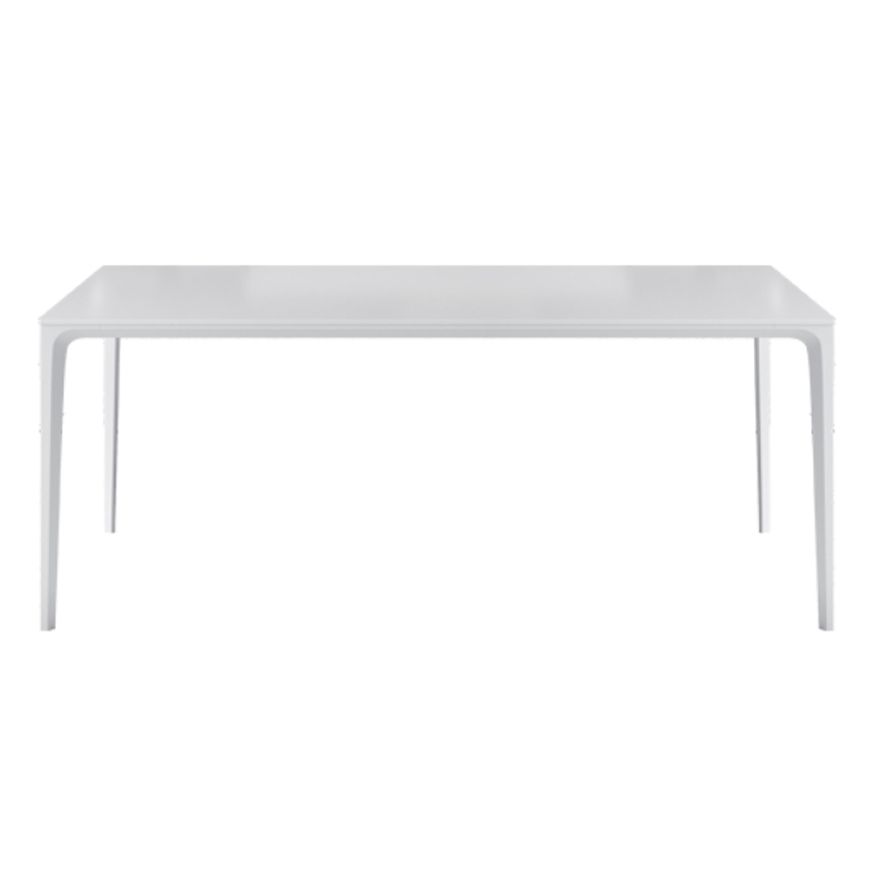 Modern Rectangle Dining Table Stone Top Metal Tripod Base Dining Table Clearhalo 'Dining Tables & Seating' 'Dining Tables' 'dining_table' 'Furniture' 'furniture_dining_table' 'Kitchen & Dining Furniture' 1200x1200_89bc470e-0590-45fa-832c-46801fba4929