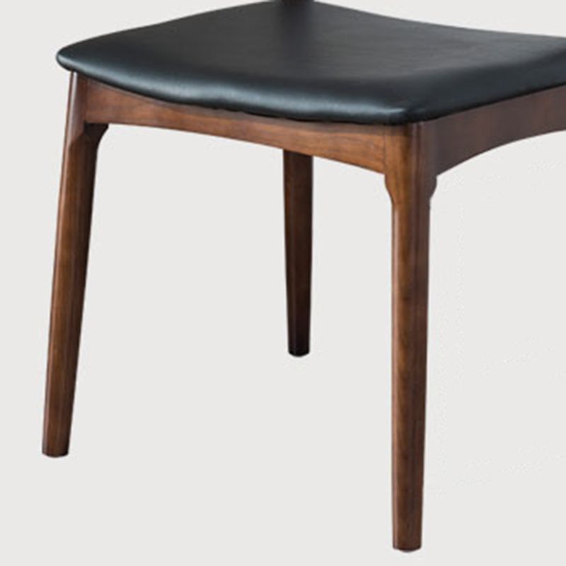 Modern Style Open Back Chair Dining Armless Side Chair with Wooden Legs Clearhalo 'Dining Chairs' 'Dining Tables & Seating' 'dining_chair' 'furn' 'furn_dining_chair' 'Furniture' 'Kitchen & Dining Furniture' 1200x1200_89bd595a-b93c-4b6d-8aa9-689e6384e0f2