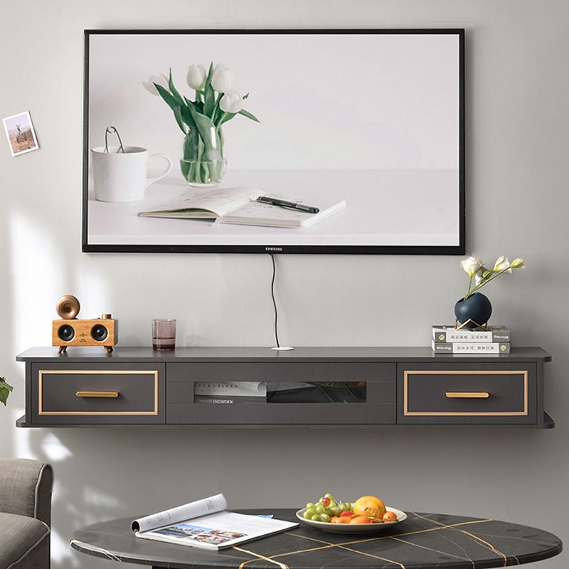 Modern Wood TV Stand Console Floating TV Media Stand with Drawers for Living Room Clearhalo 'furn' 'furn_tv_stands_entertainment_centers' 'Furniture' 'Living Room Furniture' 'TV Stands & Entertainment Centers' 'TV Stands & Media Storage Furniture' 'tv_stands_entertainment_centers' 1200x1200_89be87e6-750c-4104-b8cd-38c48e4a5ce7