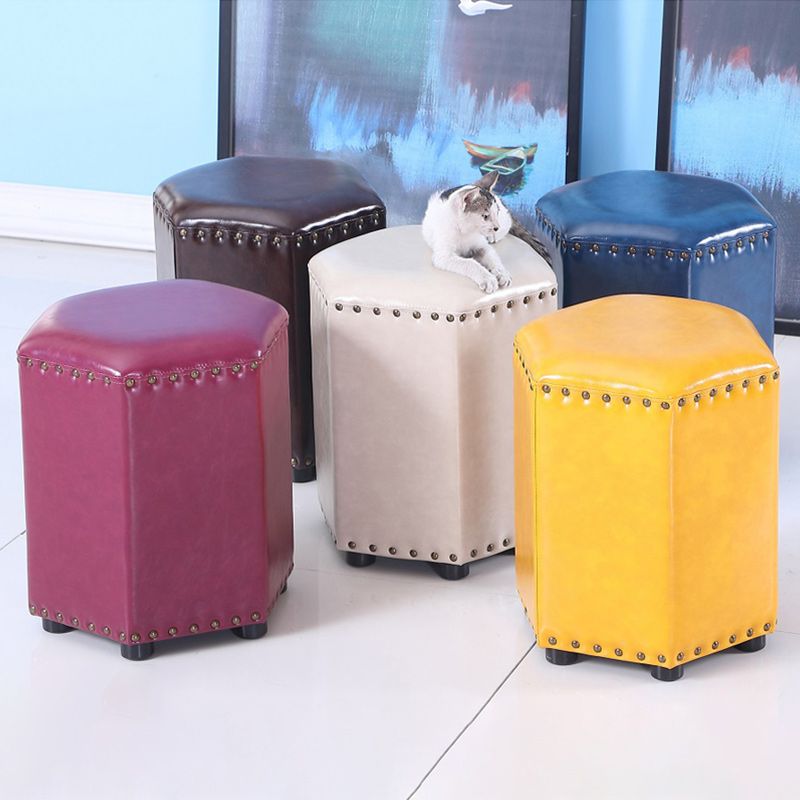 Yellow Modern Standard Leather Specialty Standard for Living Room Clearhalo 'furn' 'furn_ottomans_poufs' 'Furniture' 'Living Room Furniture' 'Ottomans & Poufs' 'ottomans_poufs' 1200x1200_89c07f6b-91bc-4a6e-8a8b-7eadc09e21dc