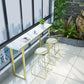 Glam Style 1/2/3/4 Pieces Faux Marble Bar Table Set Rectangular Counter Set for Home Use Clearhalo 'Bar Furniture' 'furn' 'furn_home_bar_bar_sets' 'Furniture' 'Home Bars & Bar Sets' 'home_bar_bar_sets' 'Kitchen & Dining Furniture' 1200x1200_89c15bb5-68c1-4e88-a21f-f6969c3e551b