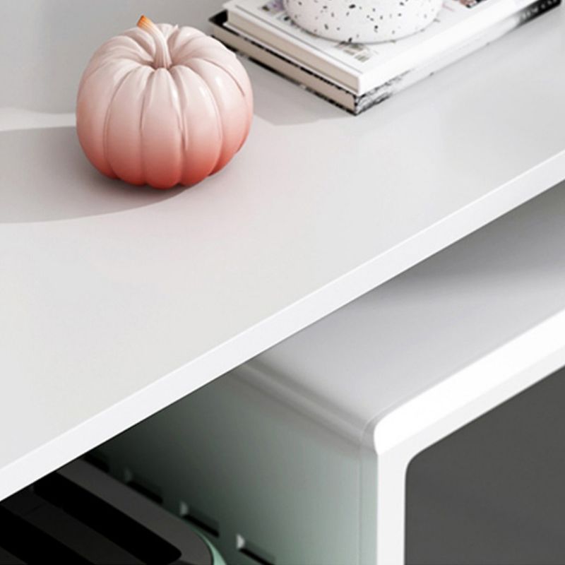 Modern open opslagbuffetstandaard zwart gemanipuleerd houten buffet bijboard met 3-laden