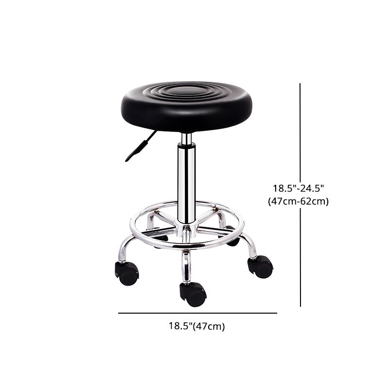Modern Rotatable Liftable Stool Steel Household Bar Stool with Cushion and Pedal Clearhalo 'Bar Furniture' 'Bar Stools' 'bar_stools' 'furn' 'furn_bar_stools' 'furniture_bar_stools' 'Kitchen & Dining Furniture' 'kitchen&dining_furn' 'kitchen' 'kitchen_furn' Furniture' 1200x1200_89c1ad52-0122-4a5a-9657-6c53ba8ed393