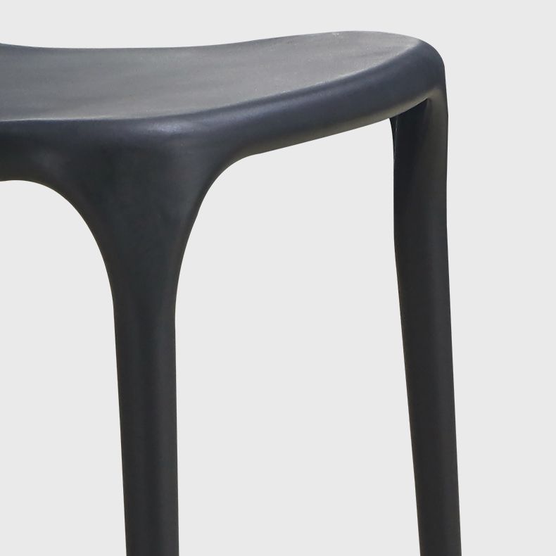 Scandinavian Plastic Armless Dining Chairs Stackable Dining Side Chair Clearhalo ' kitchen&dining_furn' 'Dining Chairs' 'Dining Tables & Seating' 'dining_chair' 'furn' 'furn_dining_chair' 'Furniture' 'furniture_dining_chair' 'Kitchen & Dining Furniture' 'kitchen' 1200x1200_89c2b283-feb3-42bb-a6fe-ebfd56b40ff0