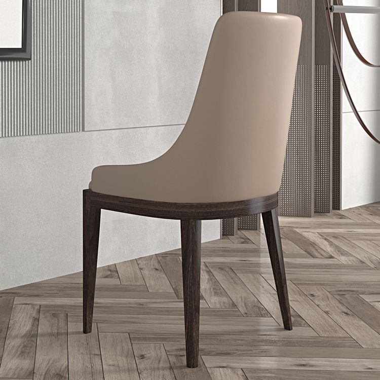 Sala da pranzo Contemporanea in legno finto imbottito braccio da pranzo