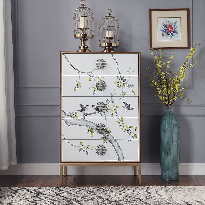 Birch Wood Dining Room Sideboard Cabinet Glam Server Cabinet with Storage Clearhalo 'buffet_sideboard' 'Buffets & Sideboards' 'furn' 'furn_buffet_sideboard' 'Furniture' 'Kitchen & Dining Furniture' 1200x1200_89c53ae4-441f-4d06-8414-022e4015565f