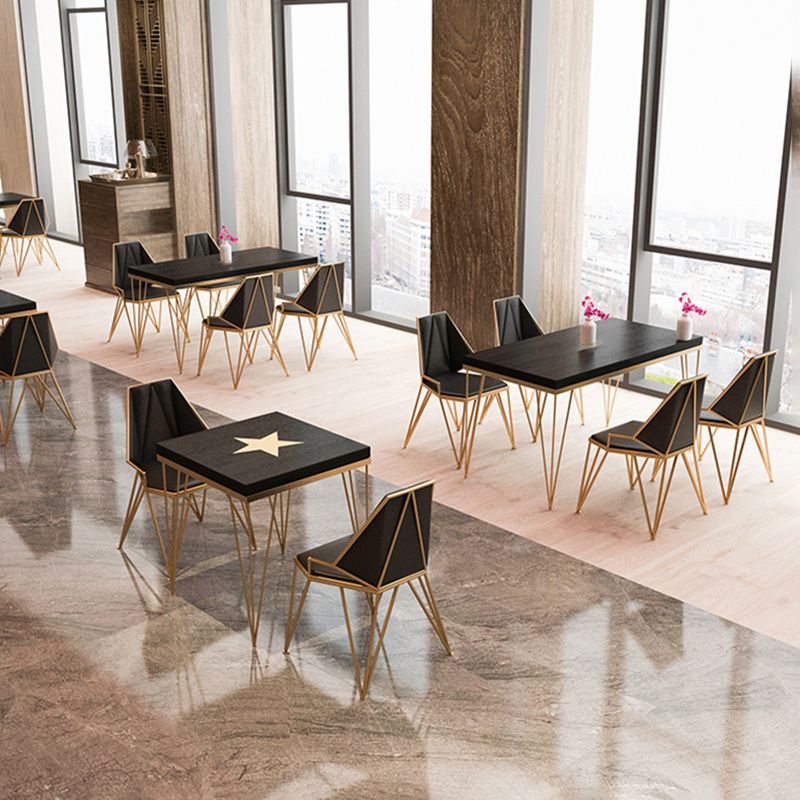 Chaise de salle à manger rembourrée rembourrée contemporaine chaise à manger de cuisine en cuir