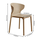Contemporary Indoor-Outdoor Plastic Dining Chair Stacking Dining Chair Clearhalo ' kitchen&dining_furn' 'Dining Chairs' 'Dining Tables & Seating' 'dining_chair' 'furn' 'furn_dining_chair' 'Furniture' 'furniture_dining_chair' 'Kitchen & Dining Furniture' 'kitchen' 1200x1200_89c6ec61-b54b-4ee3-9948-fb201d643ce2