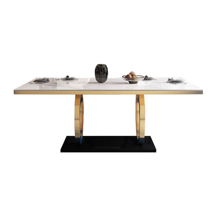 Traditional Luxury Rectangle Dining Table Stone Dinner Table with Trestle Base Clearhalo ' dining_table' 'Dining Tables & Seating' 'Dining Tables' 'furn' 'furn_dining_table' 'Furniture' 'furniture_dining_table' 'Kitchen & Dining Furniture' 'kitchen&dining_furn' 'kitchen' 'kitchen_dining_table' 1200x1200_89c78865-9fff-4728-9ba4-3f963faa7e8e
