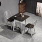 Industrial Dining Table Black Sintered Stone Dining Table with Double Pedestal Clearhalo ' dining_table' 'Dining Tables & Seating' 'Dining Tables' 'furn' 'furn_dining_table' 'Furniture' 'furniture_dining_table' 'Kitchen & Dining Furniture' 'kitchen&dining_furn' 'kitchen' 'kitchen_dining_table' 1200x1200_89c7aabf-5a9e-44b6-8942-95f939cc26f1