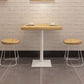 Square Wooden Fir Table Industrial Dining Table with Metal Pedestal Base Clearhalo ' dining_table' 'Dining Tables & Seating' 'Dining Tables' 'furn' 'furn_dining_table' 'Furniture' 'furniture_dining_table' 'Kitchen & Dining Furniture' 'kitchen&dining_furn' 'kitchen' 'kitchen_dining_table' 1200x1200_89ca017c-1051-4a44-a7b5-5e52c5de05a2
