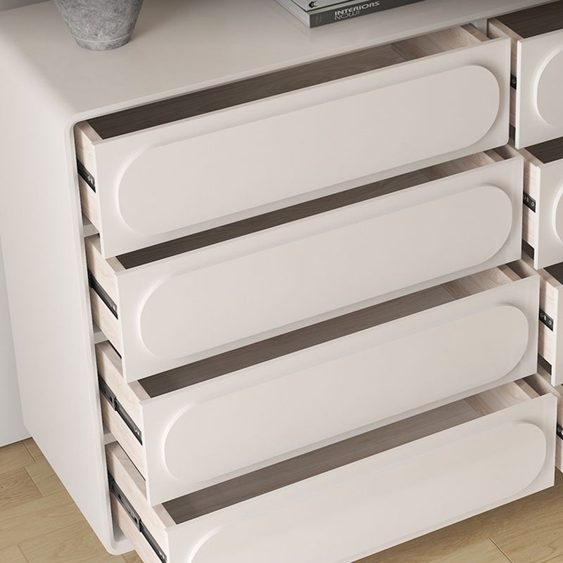 Modernismo Horizontal Cofre de lencería de almacenamiento de madera horizontal para espacio para habitación