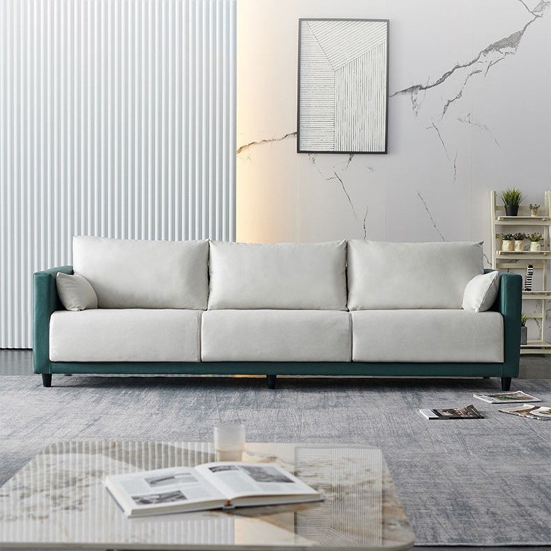 Coussins contemporains du bras carré de coton canapé stationnaire pour le salon