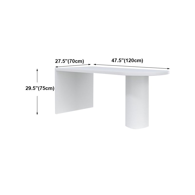 Industrial Style White Bar Table Wood Specialty Top Bistro Table for Living Room Clearhalo 'Bar Furniture' 'Bar Tables' 'bar_tables' 'furn' 'furn_bar_tables' 'Furniture' 'furniture_bar_tables' 'Kitchen & Dining Furniture' 1200x1200_89caa58d-4801-4233-af6e-8f4ab0556ec4