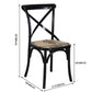 Country Style Square Dining Chair Kitchen Cross Back Dining Side Chair Clearhalo ' kitchen&dining_furn' 'Dining Chairs' 'Dining Tables & Seating' 'dining_chair' 'furn' 'furn_dining_chair' 'Furniture' 'furniture_dining_chair' 'Kitchen & Dining Furniture' 'kitchen' 1200x1200_89ccb85e-1442-4cee-9682-a5f180fdca24