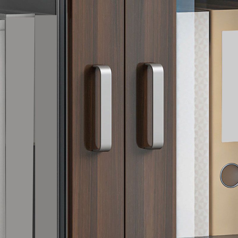 Gabinetto di file in stile contemporaneo in legno Abbassino laterale con archiviazione di bloccaggio