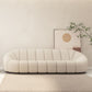 Beige Chenille Curved Sofa Modern 1/2/3-Seater Statement Sofa