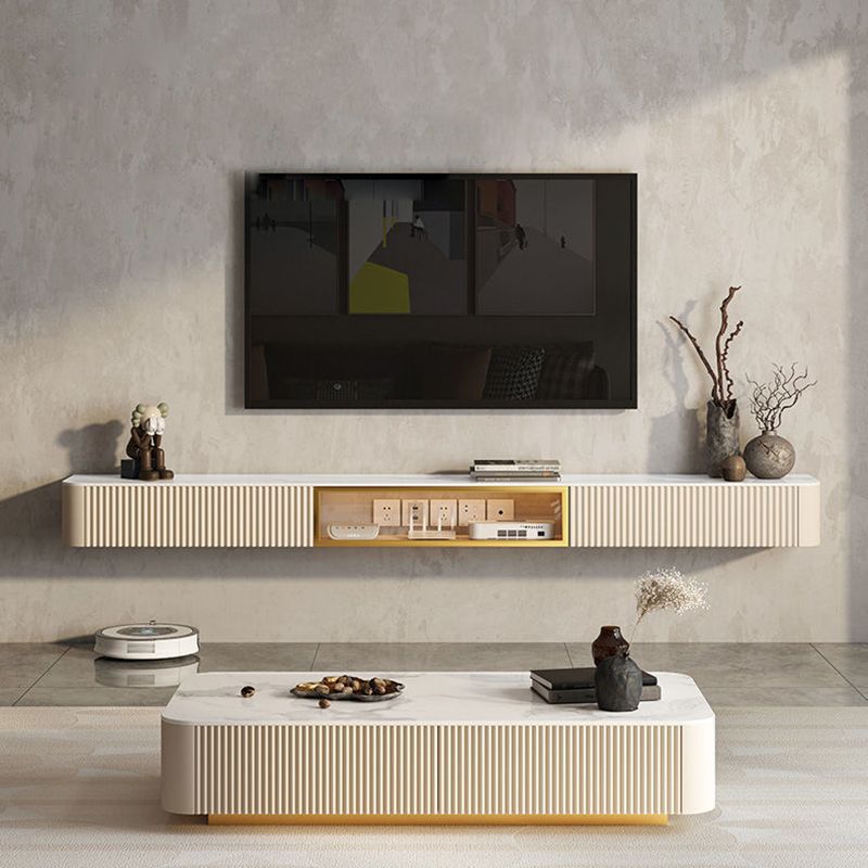 Contemporary TV Media Stand with Drawers Floating TV Stand Console Clearhalo 'furn' 'furn_tv_stands_entertainment_centers' 'Furniture' 'Living Room Furniture' 'TV Stands & Entertainment Centers' 'TV Stands & Media Storage Furniture' 'tv_stands_entertainment_centers' 1200x1200_89ce56d4-896e-402b-b38f-bc3ae8f6937a