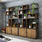Modern Bookshelf Wood and Metal Multi Layer Shelf Etagere Bookcase for Living Room Clearhalo 'Bookcases' 'furn' 'furn_bookcases' 'Furniture' 'Office Furniture' 1200x1200_89ce5ade-b151-4b04-9a0a-f593e20e534d