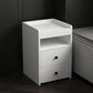 Modern Open Storage Nightstand 2-Drawer 24 Inch H Imitation Wood Night Table Clearhalo 'Bedroom Furniture' 'furn' 'furn_night_stand' 'Furniture' 'night_stand' 'Nightstands' 1200x1200_89d0717e-208d-42e1-8ebb-d6abdb6f8e72