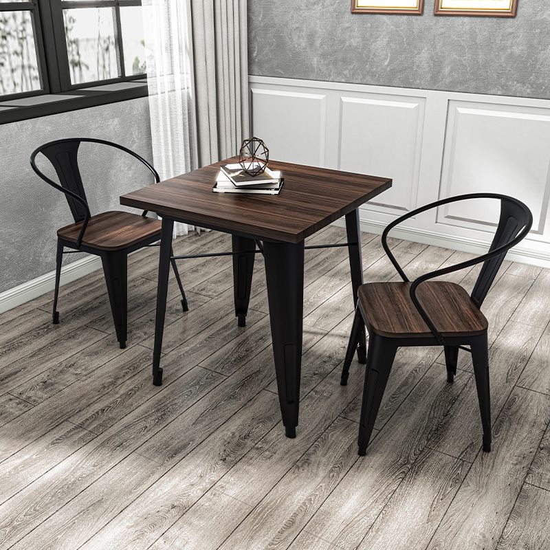 Set tavolo da pranzo per caffetteria 1/2/3/5/7 pezzi Set dinette in legno e metallo