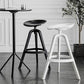 Scandinavian Swivel Bucket Bar Stool Plastic Armless Bar Stool with  with 3 Legs