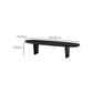 Modern 2 Legs Oval Cocktail Table Wooden Coffee Table in Black Clearhalo 'Coffee & Accent Tables' 'Coffee Tables' 'coffee_tables' 'furn' 'furn_coffee_tables' 'Furniture' 'Living Room Furniture' 1200x1200_89d43c4e-ff87-4aec-89bd-5cca0d0a1aac