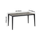 Rectangle 4 Legs Industrial Table Grey Tone Fixed Table of Sintered Stone Clearhalo ' dining_table' 'Dining Tables & Seating' 'Dining Tables' 'furn' 'furn_dining_table' 'Furniture' 'furniture_dining_table' 'Kitchen & Dining Furniture' 'kitchen&dining_furn' 'kitchen' 'kitchen_dining_table' 1200x1200_89d5f88d-88fc-497f-b8b0-e485ca40c319