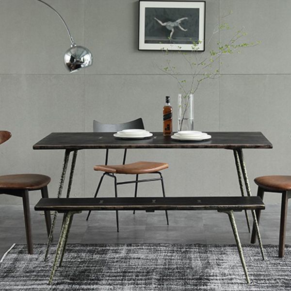 Traditional Luxury Rectangle Table Oak Solid Wood Dinette Table with 4 Legs Clearhalo ' dining_table' 'Dining Tables & Seating' 'Dining Tables' 'furn' 'furn_dining_table' 'Furniture' 'furniture_dining_table' 'Kitchen & Dining Furniture' 'kitchen&dining_furn' 'kitchen' 'kitchen_dining_table' 1200x1200_89d5fde5-db79-4c31-a1cb-dc904fc787ed