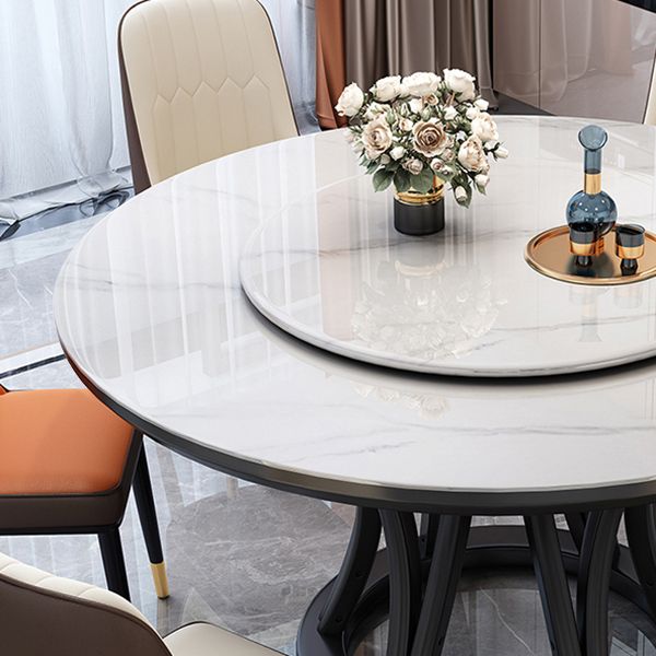 Simplicity Dining Table Ash Wood Single Pedestal Base Round Table for Home Clearhalo ' dining_table' 'Dining Tables & Seating' 'Dining Tables' 'furn' 'furn_dining_table' 'Furniture' 'furniture_dining_table' 'Kitchen & Dining Furniture' 'kitchen&dining_furn' 'kitchen' 'kitchen_dining_table' 1200x1200_89d6a6ea-27db-4d2c-9d7e-3e6e2586c9ce