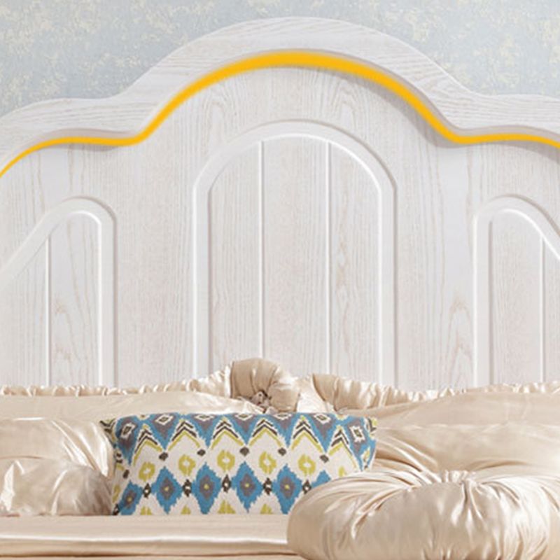 Farmo di letto vittoriano largo 84,65 pollici con testiera in legno con testiera