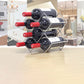 Contemporary Metal Wine Rack Bottle Tabletop Or Countertop Free-Stand Bottle Holder
