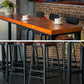 Industrial 1/9 Pieces Bar Table Set Rectangle Pine Wood Counter Table with Stools Clearhalo 'Bar Furniture' 'furn' 'furn_home_bar_bar_sets' 'Furniture' 'Home Bars & Bar Sets' 'home_bar_bar_sets' 'Kitchen & Dining Furniture' 1200x1200_89d8cb98-5513-44e2-a4d6-ad299144b6b3