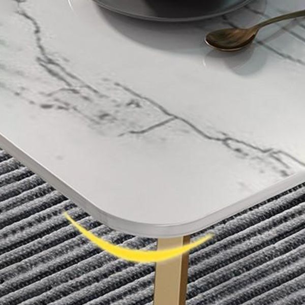 Glam 1/4/5 Pieces Dining Set Rectangle Stone Dining Table for Dining Room Clearhalo 'Dining Room Sets' 'Dining Tables & Seating' 'dining_room_set' 'furn' 'furn_dining_room_set' 'Furniture' 'furniture_dining_room_set' 'Kitchen & Dining Furniture' 'kitchen&dining_furn' 'kitchen' 1200x1200_89d8ce5d-0009-467d-b631-d060b60d26e6